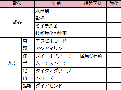 サル―イン2（サルーイン戦で装備するもの）